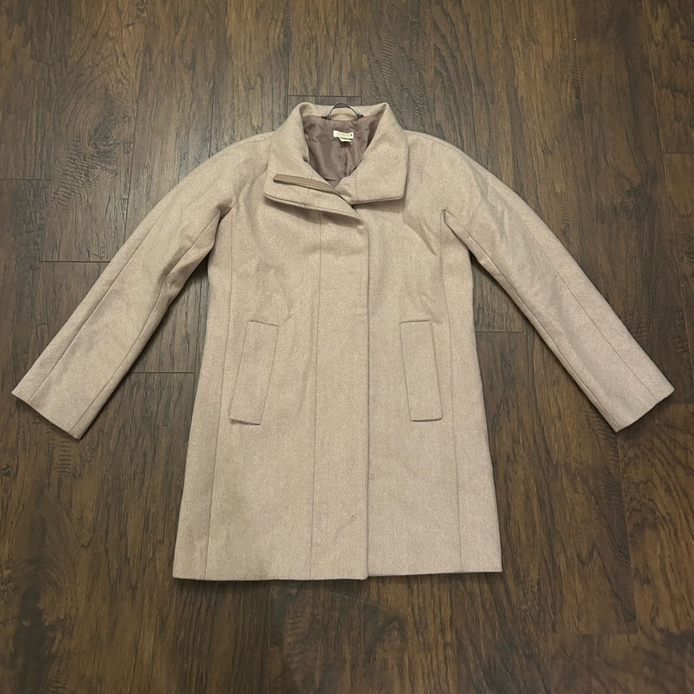 J. Crew Beige Women’s Wool Jacket Coat Outerwear Size Small